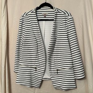 Black and white stripped jacket